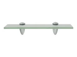 Prateleiras flutuantes 2 pcs vidro 30x10 cm 8 mm PT360156^ Prateleira