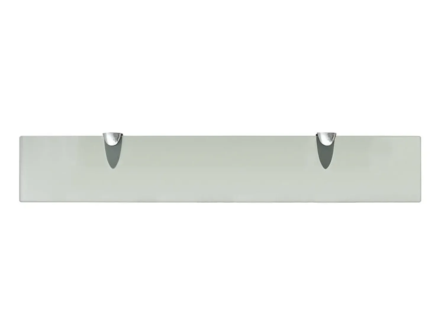Prateleira* Prateleiras flutuantes 2 pcs vidro 60x10 cm 8 mm PT466749 Transparente