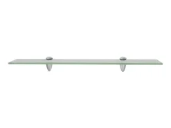 Prateleira* Prateleiras flutuantes 2 pcs vidro 60x10 cm 8 mm PT466749 Transparente