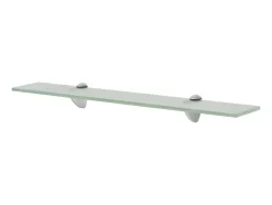 Prateleira* Prateleiras flutuantes 2 pcs vidro 60x10 cm 8 mm PT466749 Transparente