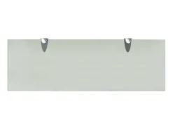 Prateleira* Prateleiras flutuantes 2 pcs vidro 60x20 cm 8 mm PT807456 Transparente