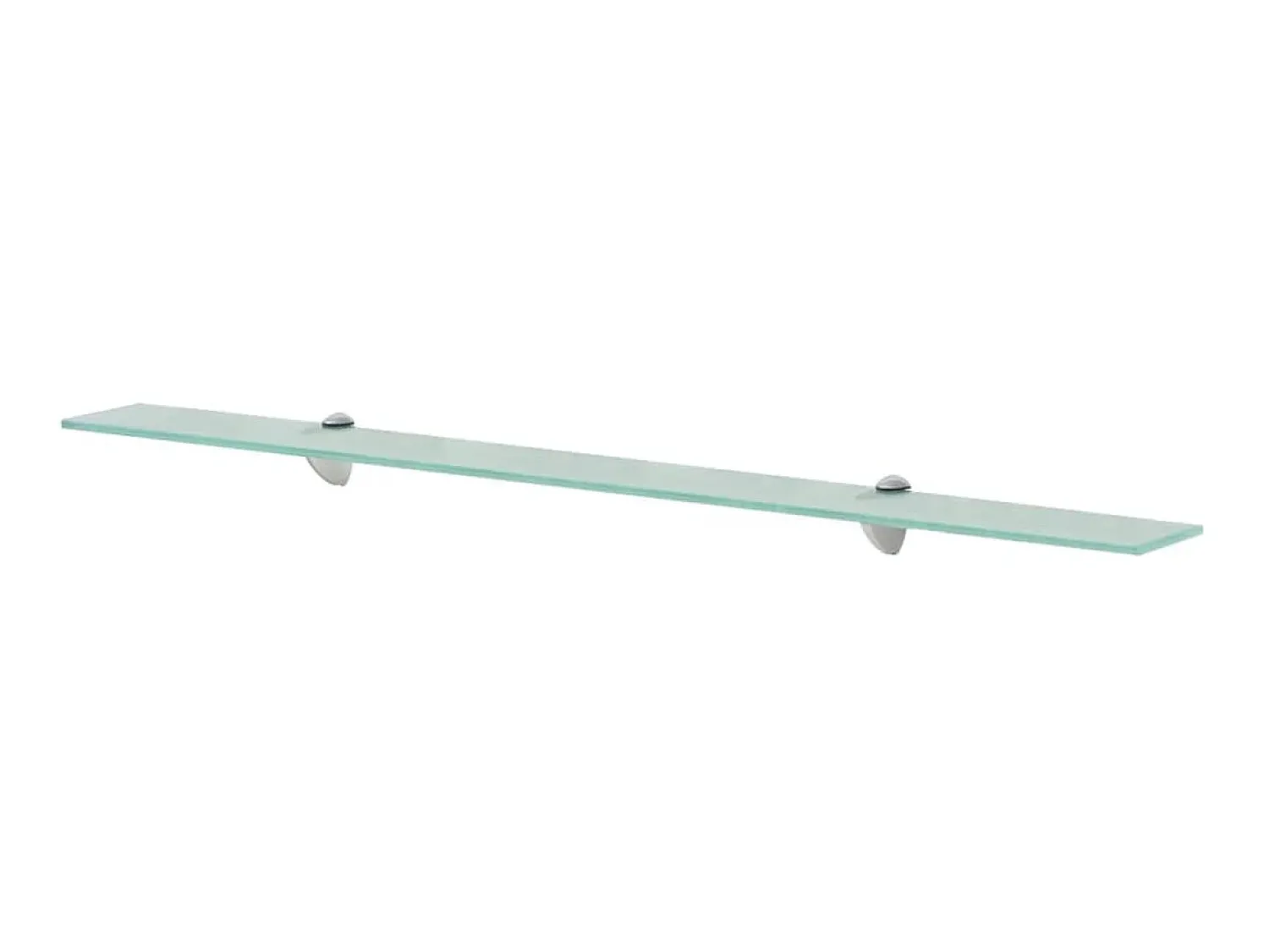 Clearance Prateleiras flutuantes 2 pcs vidro 100x10 cm 8 mm PT262104 Transparente