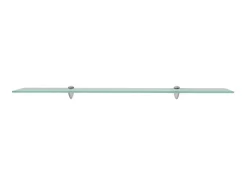 Clearance Prateleiras flutuantes 2 pcs vidro 100x10 cm 8 mm PT262104 Transparente