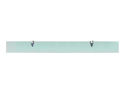 Clearance Prateleiras flutuantes 2 pcs vidro 100x10 cm 8 mm PT262104 Transparente