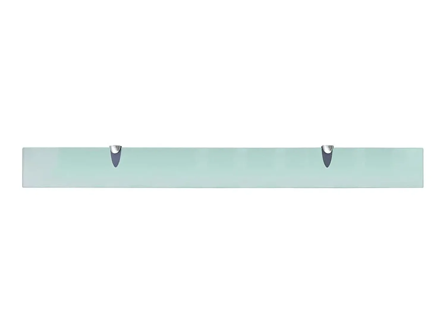 Clearance Prateleiras flutuantes 2 pcs vidro 100x10 cm 8 mm PT262104 Transparente