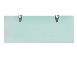 Prateleira* Prateleiras flutuantes 2 pcs vidro 50x20 cm 8 mm PT836797 Transparente