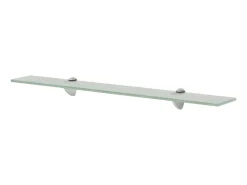 Prateleira* Prateleiras flutuantes 2 pcs vidro 70x20 cm 8 mm PT132240 Transparente