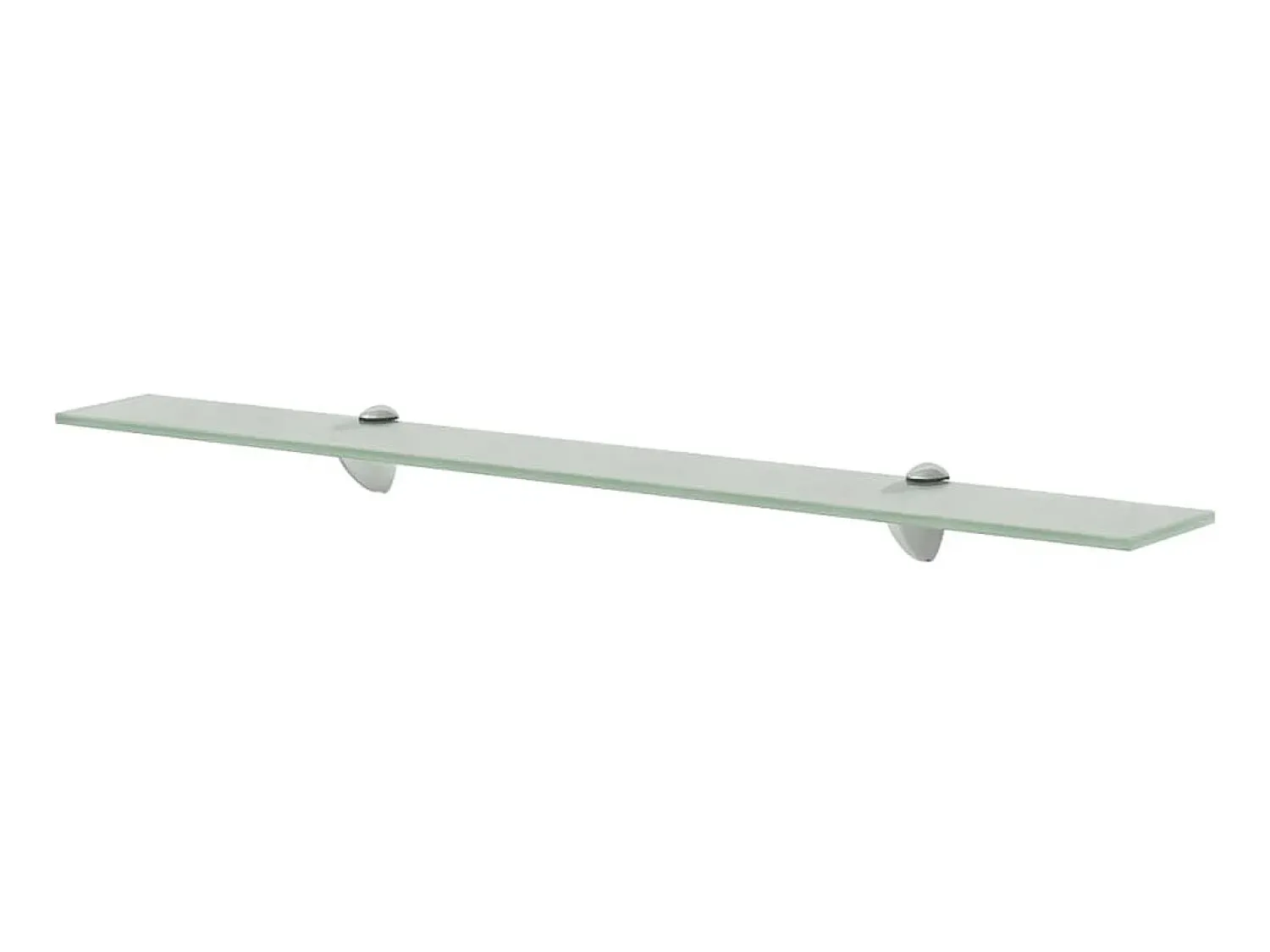 Clearance Prateleiras flutuantes 2 pcs vidro 80x10 cm 8 mm PT327860 Transparente