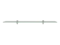 Clearance Prateleiras flutuantes 2 pcs vidro 80x10 cm 8 mm PT327860 Transparente