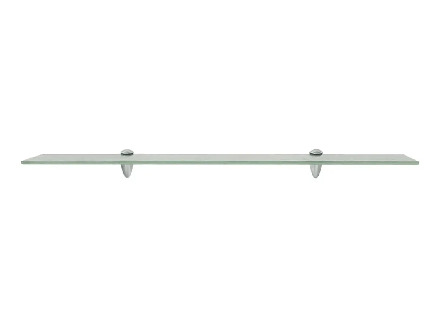 Clearance Prateleiras flutuantes 2 pcs vidro 80x10 cm 8 mm PT327860 Transparente