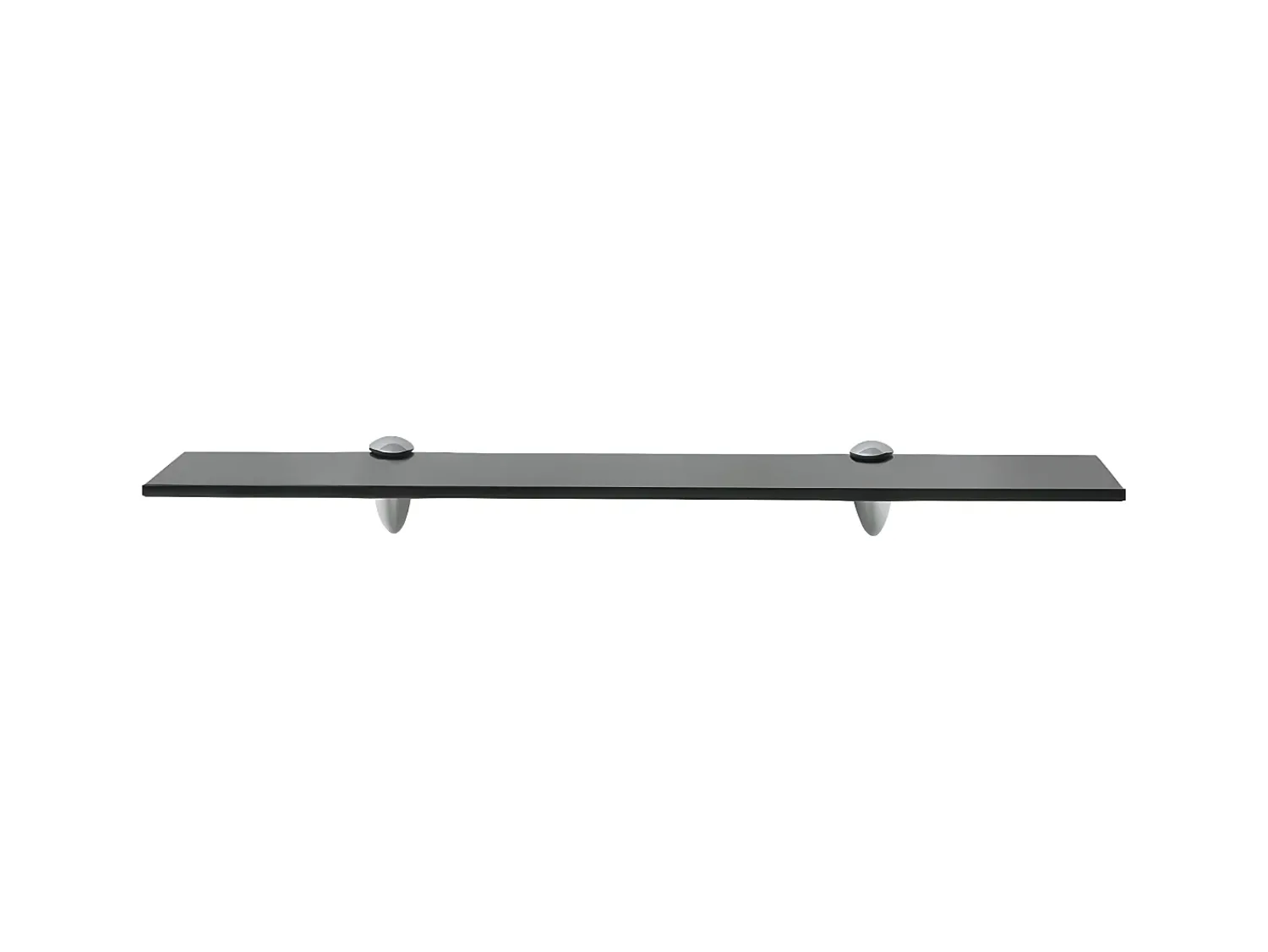 Online Prateleiras flutuantes 2 pcs vidro 60x10 cm 8 mm PT568399 Preto
