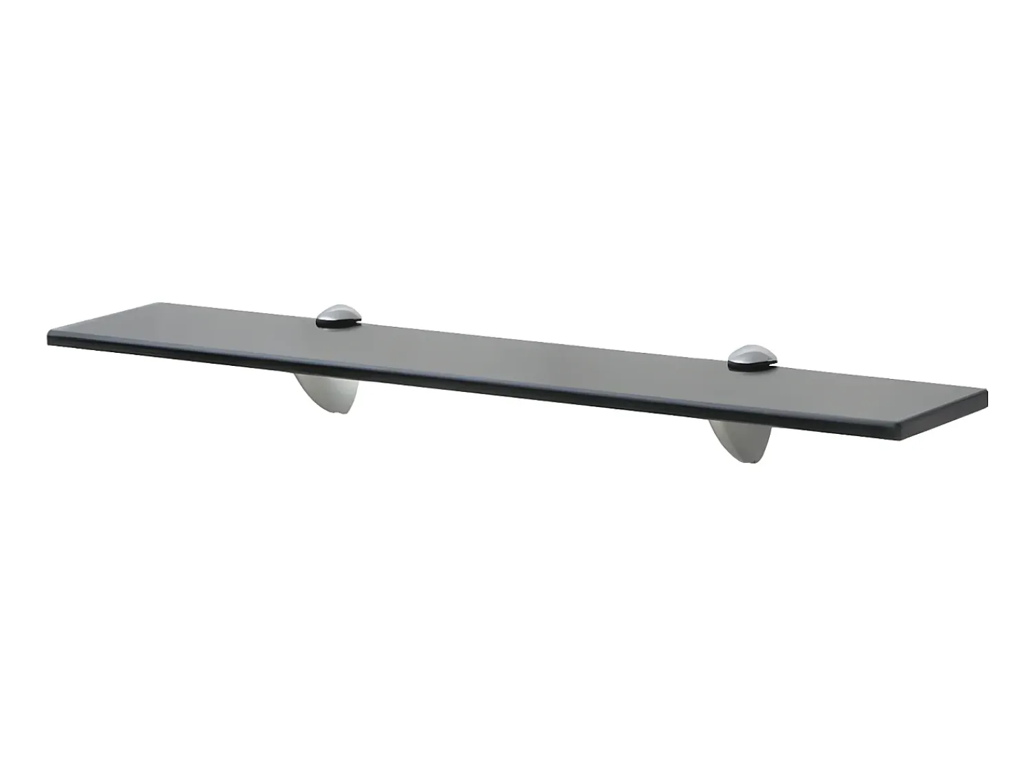 Online Prateleiras flutuantes 2 pcs vidro 60x10 cm 8 mm PT568399 Preto