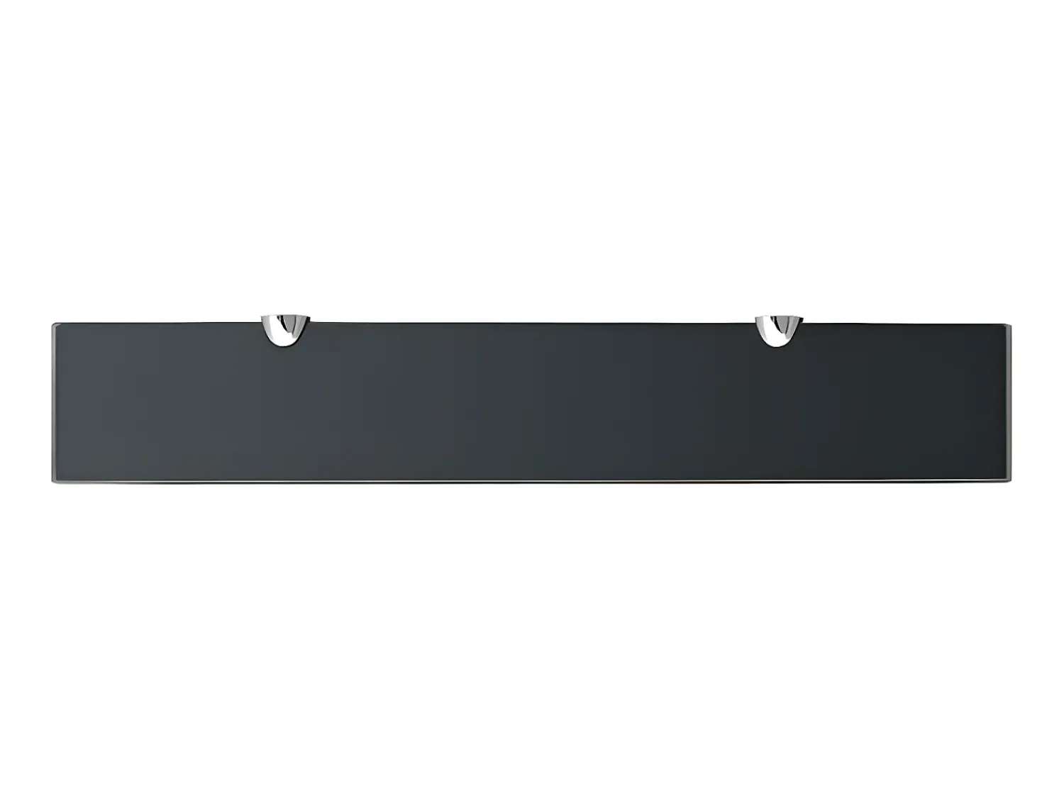 Online Prateleiras flutuantes 2 pcs vidro 60x10 cm 8 mm PT568399 Preto