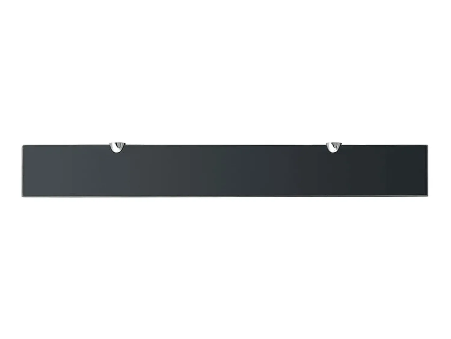 Prateleira* Prateleiras flutuantes 2 pcs vidro 80x10 cm 8 mm PT467018 Preto