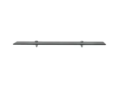 Prateleira* Prateleiras flutuantes 2 pcs vidro 80x10 cm 8 mm PT467018 Preto