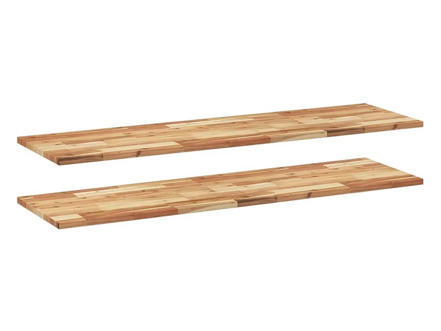 Outlet vidaxl Prateleiras flutuantes 2 pcs acácia maciça c/ acabamento a óleo Castanho