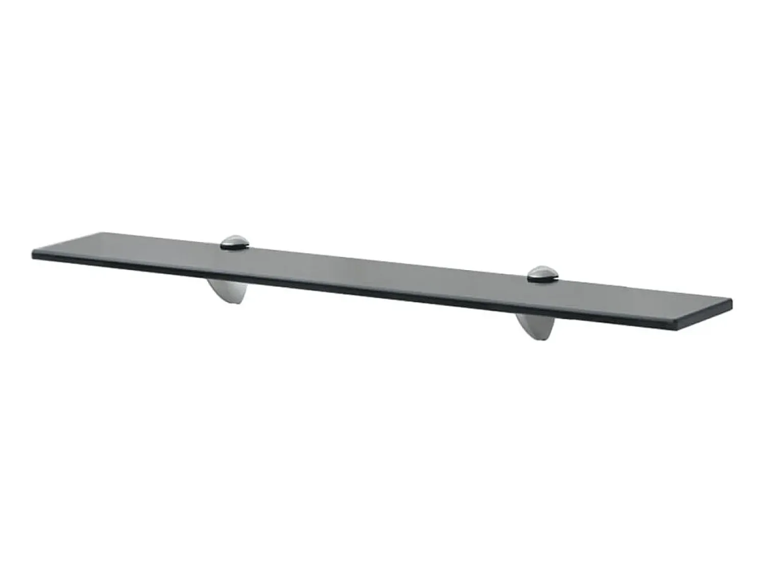 Prateleira| Prateleiras flutuantes 2 pcs vidro 70x10 cm 8 mm PT419184 Preto