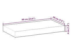 Prateleira|vidaxl Prateleiras flutuantes 3 pcs acácia maciça c/ acabamento a óleo Castanho