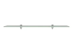 Prateleira| Prateleiras flutuantes 2 pcs vidro 80x20 cm 8 mm PT534015 Transparente
