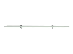 Prateleira* Prateleiras flutuantes 2 pcs vidro 100x20 cm 8 mm PT281337 Transparente
