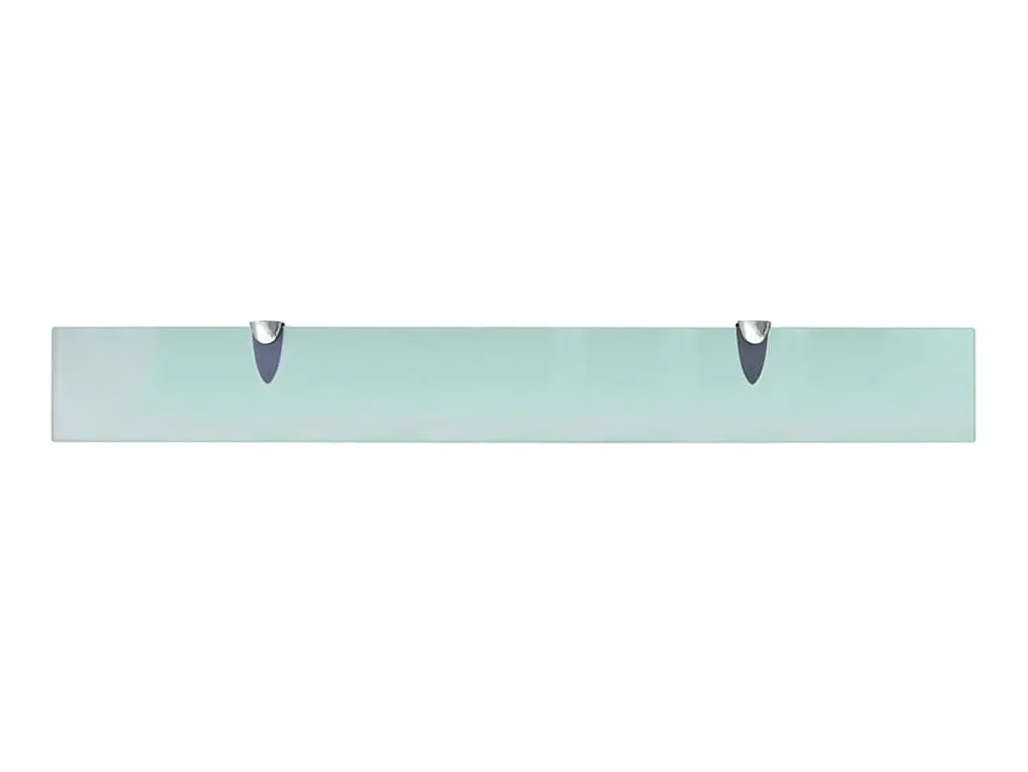 Prateleira| Prateleiras flutuantes 2 pcs vidro 80x10 cm 8 mm PT633080 Transparente