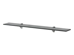 Prateleiras flutuantes 2 pcs vidro 80x20 cm 8 mm PT343333^ Prateleira