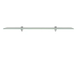 vidaxl Prateleiras flutuantes 2 pcs vidro 80x20 cm 8 mm^ Prateleira