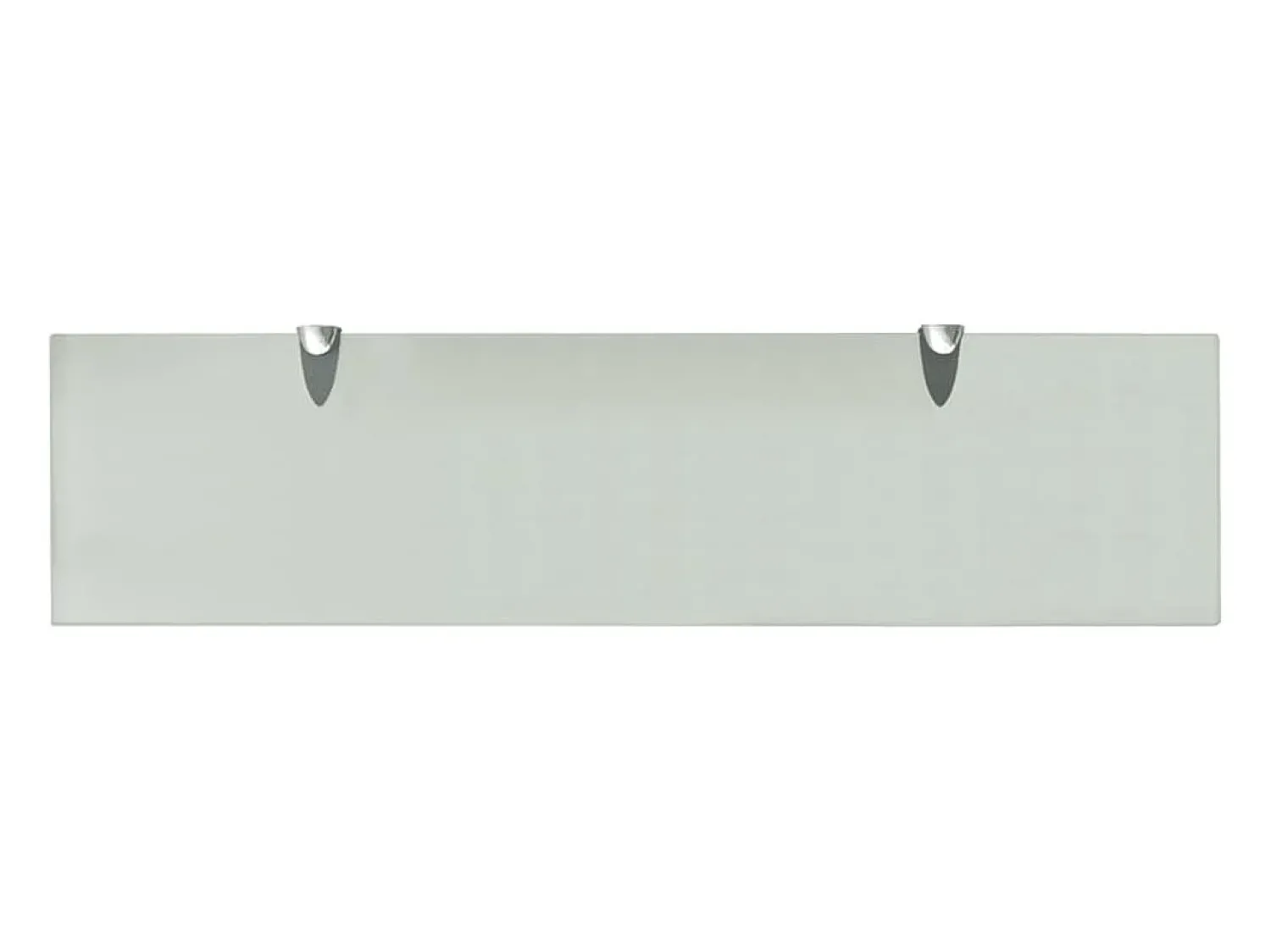 vidaxl Prateleiras flutuantes 2 pcs vidro 80x20 cm 8 mm^ Prateleira