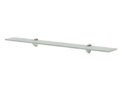 vidaxl Prateleiras flutuantes 2 pcs vidro 80x20 cm 8 mm^ Prateleira