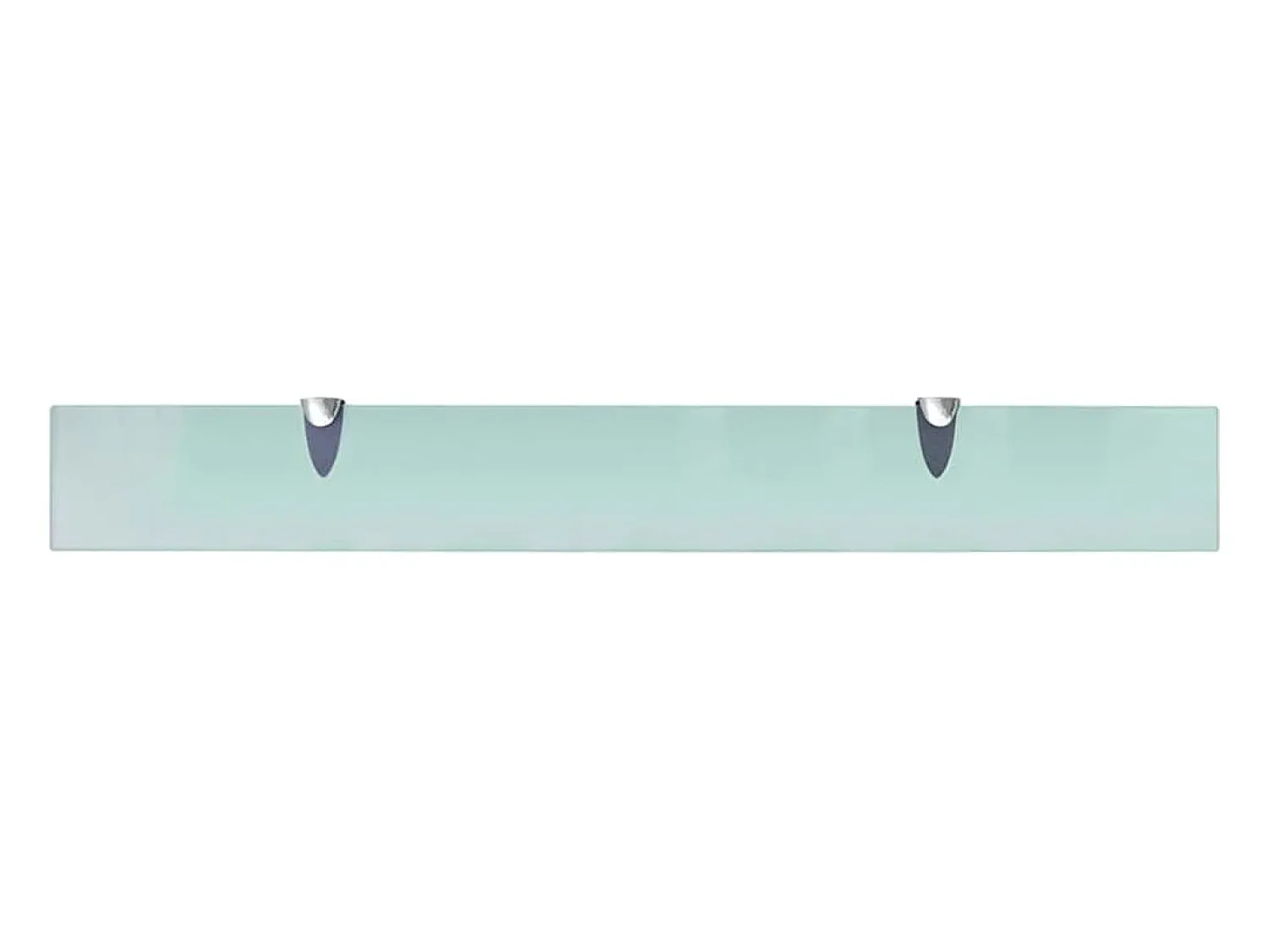 Prateleira|vidaxl Prateleiras flutuantes 2 pcs vidro 80x10 cm 8 mm Transparente