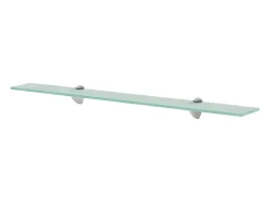 Prateleira|vidaxl Prateleiras flutuantes 2 pcs vidro 80x10 cm 8 mm Transparente