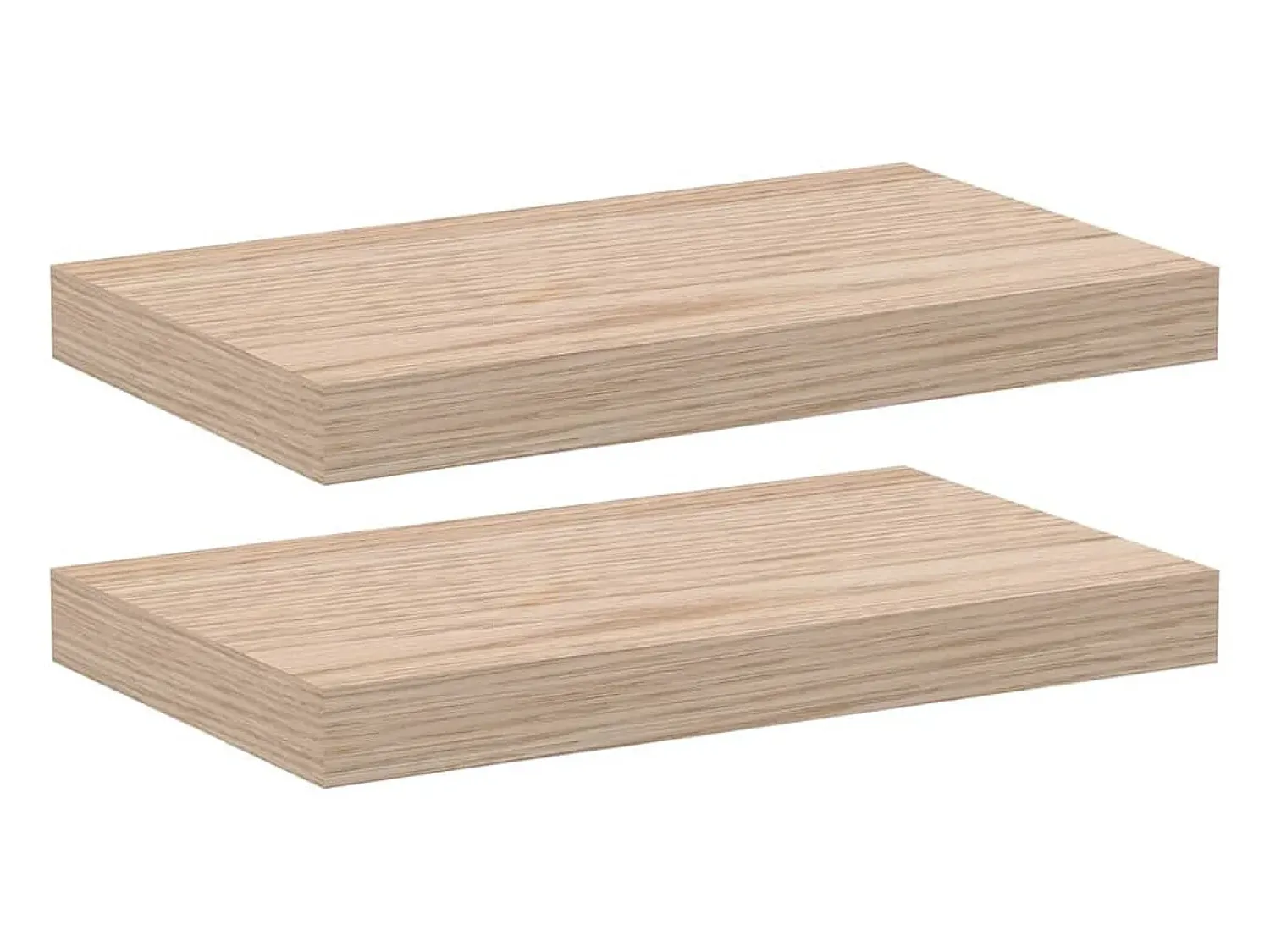 Discount vidaxl Prateleiras flutuantes 2 pcs 40x23,5x4 cm derivados de madeira Castanho
