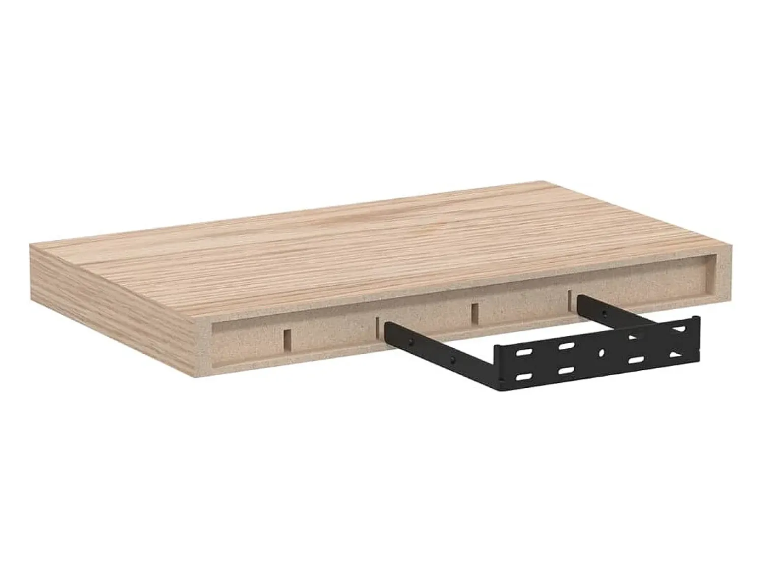 Discount vidaxl Prateleiras flutuantes 2 pcs 40x23,5x4 cm derivados de madeira Castanho