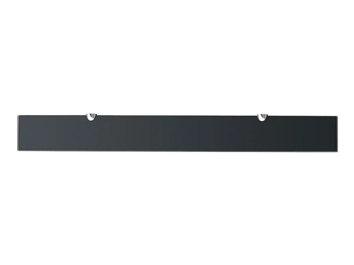 Prateleira| Prateleiras flutuantes 2 pcs vidro 90x10 cm 8 mm PT995971 Preto