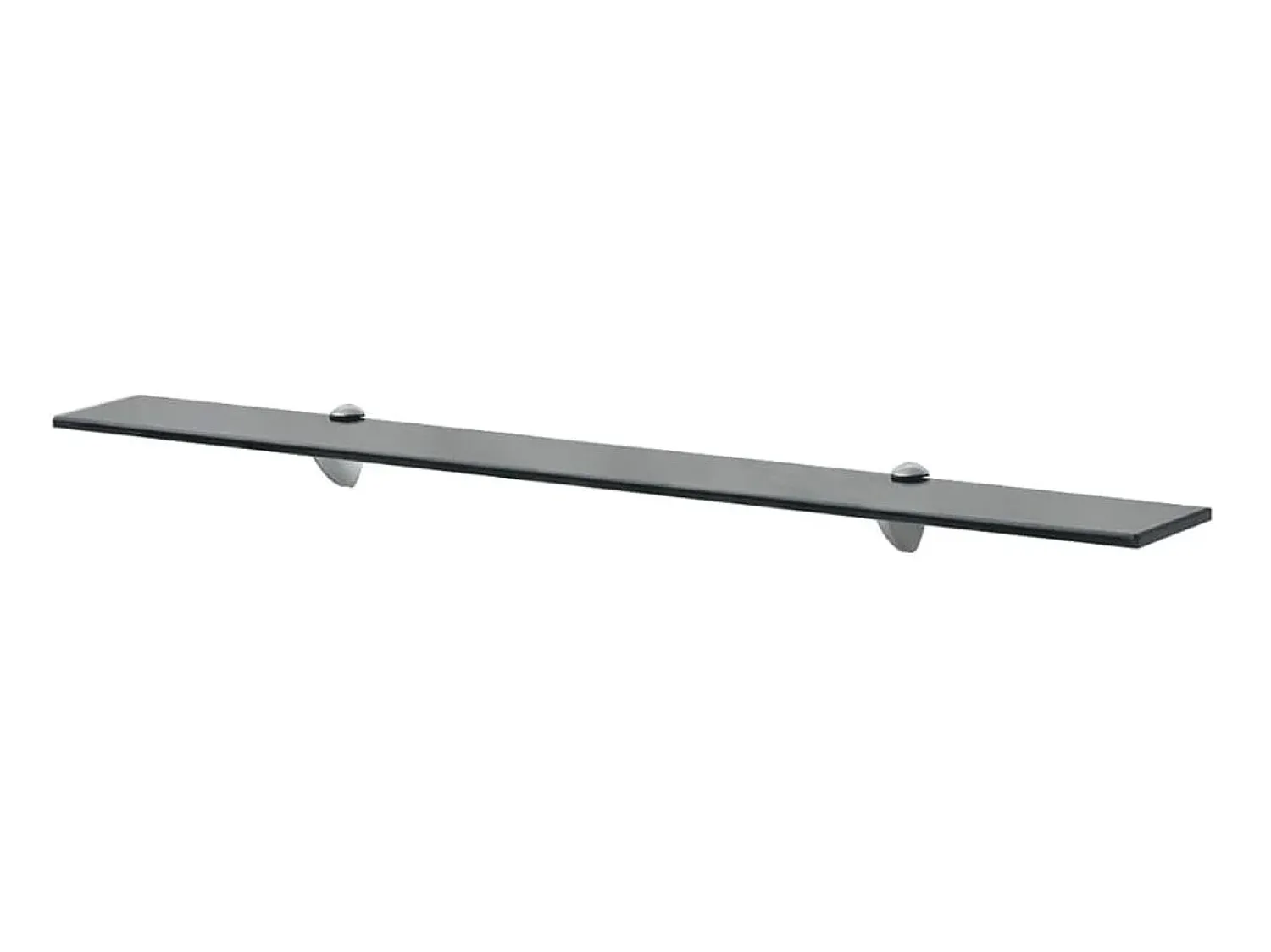 Prateleira| Prateleiras flutuantes 2 pcs vidro 90x10 cm 8 mm PT995971 Preto