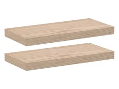Prateleira|vidaxl Prateleiras flutuantes 2 pcs 50x23,5x4 cm derivados de madeira Castanho
