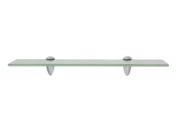 Prateleiras flutuantes 2 pcs vidro 50x10 cm 8 mm PT317117^ Prateleira