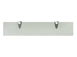 Prateleiras flutuantes 2 pcs vidro 50x10 cm 8 mm PT317117^ Prateleira