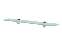 Prateleiras flutuantes 2 pcs vidro 60x20 cm 8 mm PT791341^ Prateleira