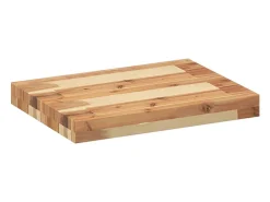 Prateleira|vidaxl Prateleiras flutuantes 4 pcs acácia maciça c/ acabamento a óleo Castanho