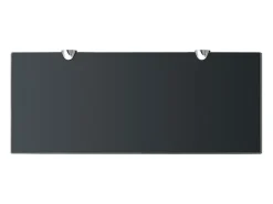 Prateleira* Prateleiras flutuantes 2 pcs vidro 50x20 cm 8 mm PT636911 Preto