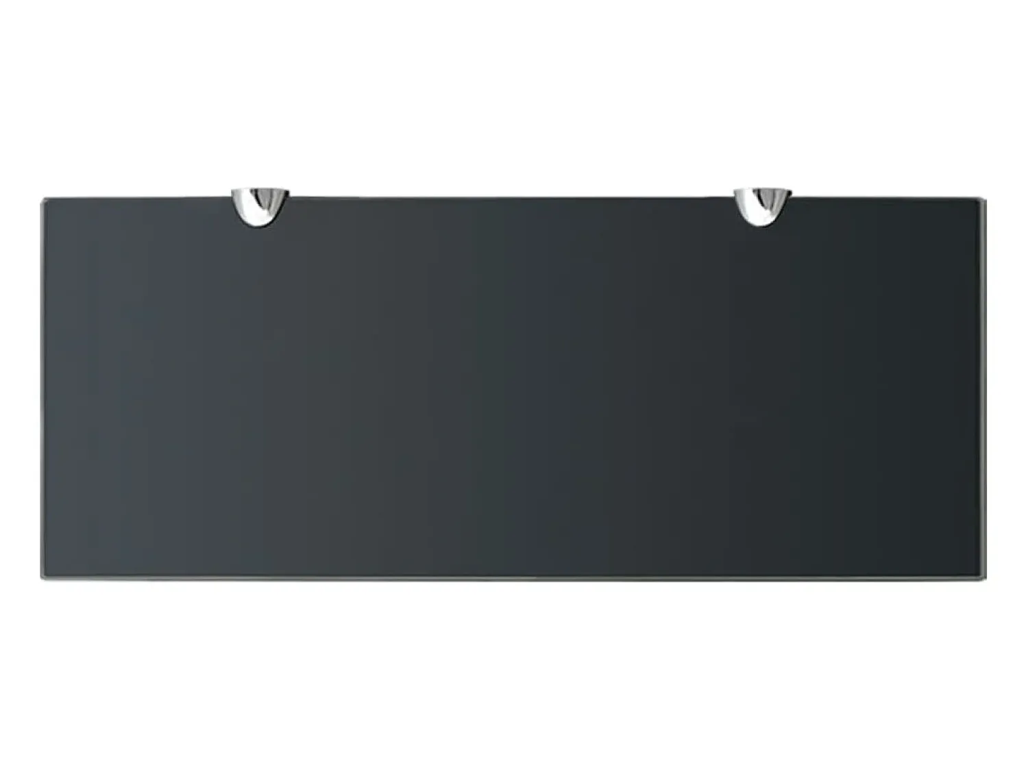 Prateleira* Prateleiras flutuantes 2 pcs vidro 50x20 cm 8 mm PT636911 Preto