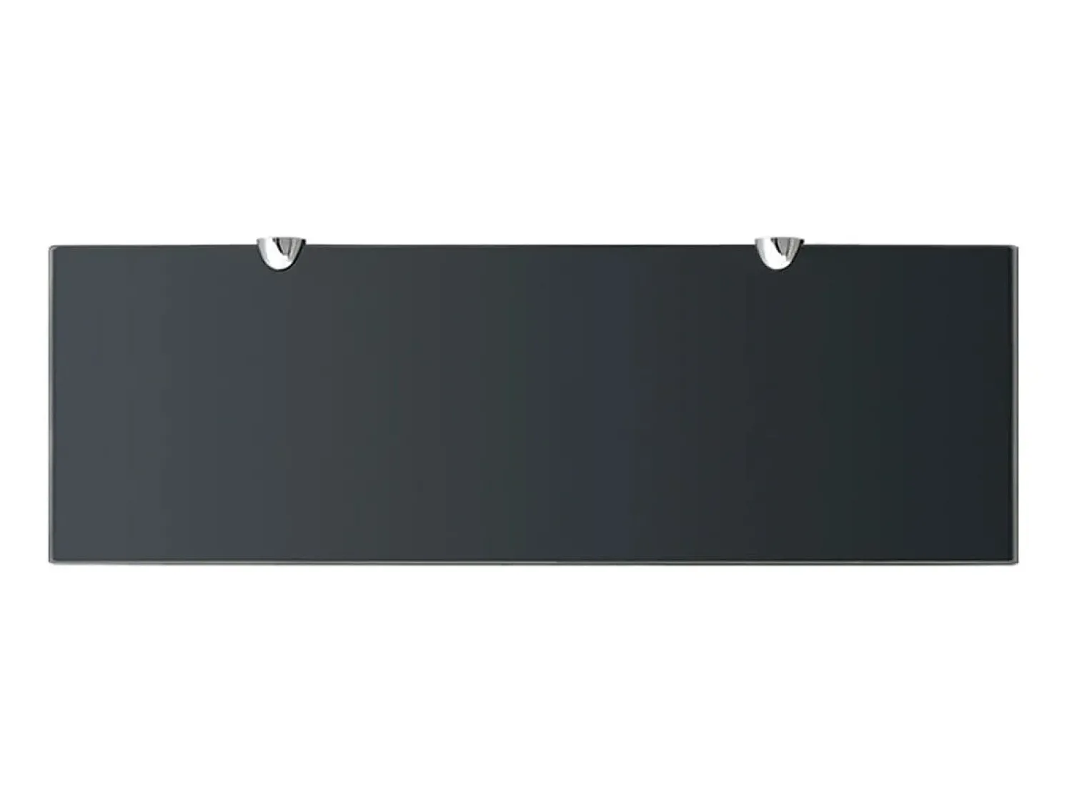 Hot Prateleiras flutuantes 2 pcs vidro 60x20 cm 8 mm PT397026 Preto