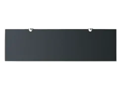 Prateleira| Prateleiras flutuantes 2 pcs vidro 70x20 cm 8 mm PT289172 Preto