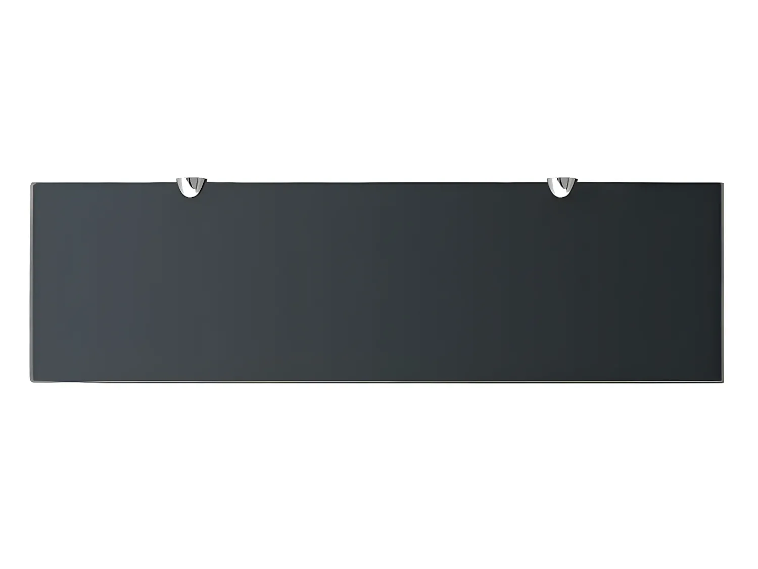 Prateleira| Prateleiras flutuantes 2 pcs vidro 70x20 cm 8 mm PT289172 Preto