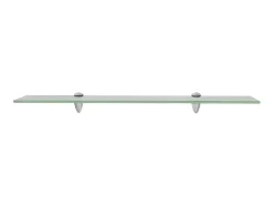 Prateleira* Prateleiras flutuantes 2 pcs vidro 70x10 cm 8 mm PT237645 Transparente