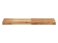 Prateleira|vidaxl Prateleiras flutuantes 3 pcs acácia maciça c/ acabamento a óleo Castanho
