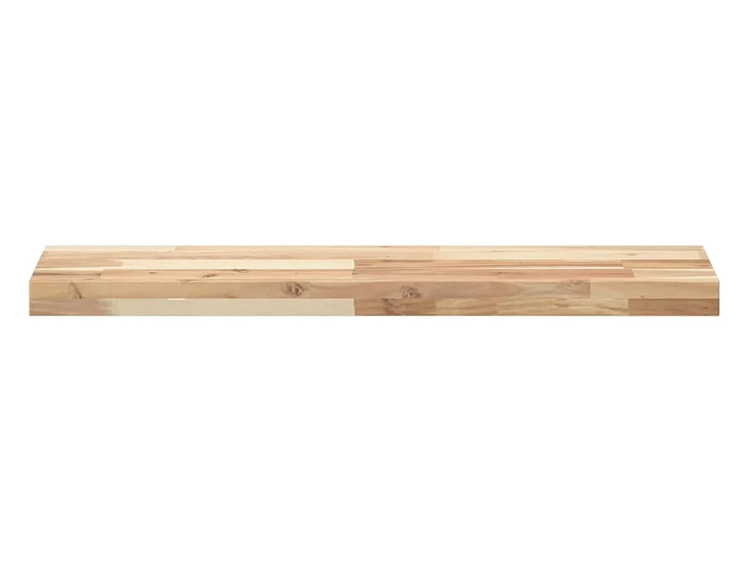 Prateleira| Prateleiras flutuantes 2pcs 80x20x4cm acácia maciça não tratada PT787323 Castanho