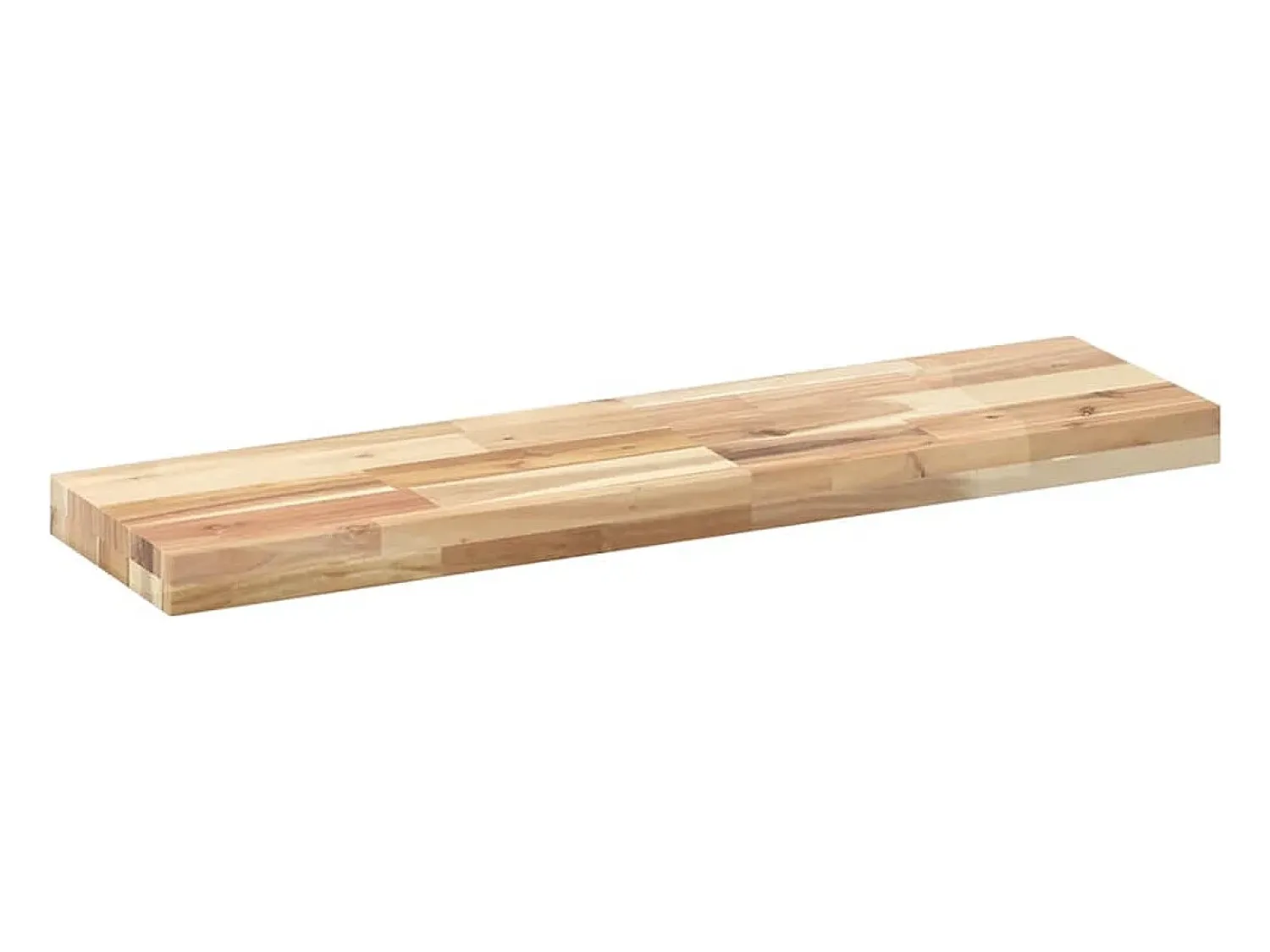 Prateleira| Prateleiras flutuantes 2pcs 80x20x4cm acácia maciça não tratada PT787323 Castanho