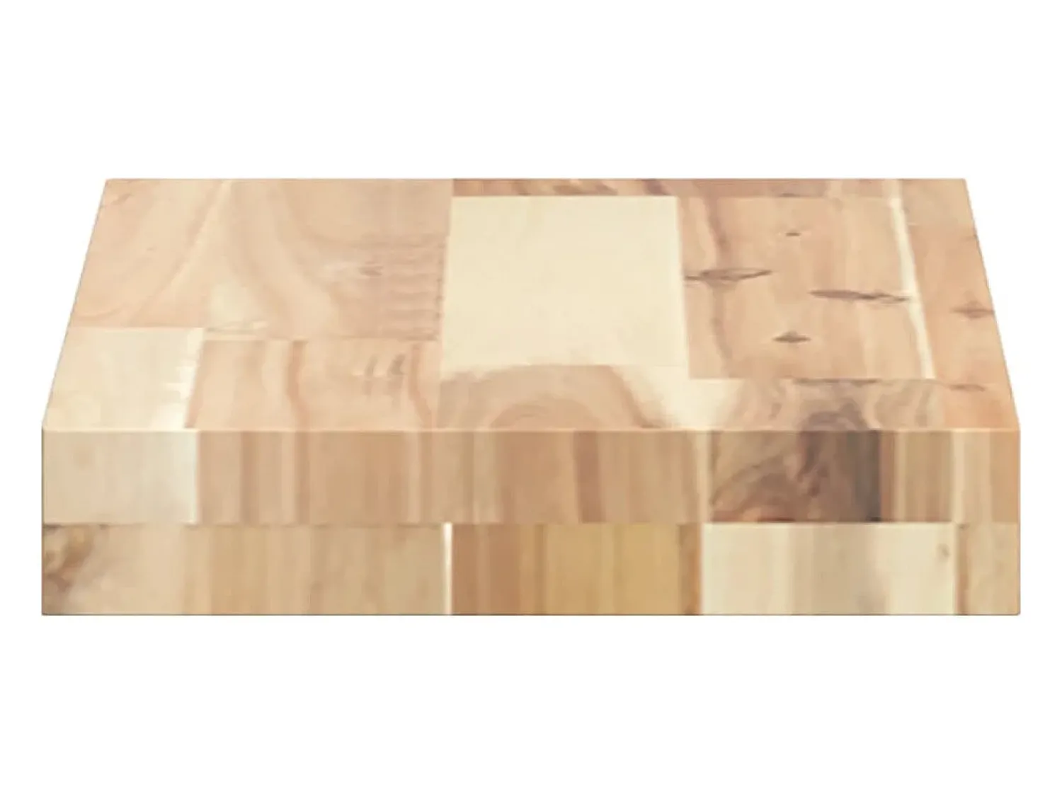 Hot Prateleiras flutuantes 2pcs 40x20x4cm acácia maciça não tratada PT385670 Castanho